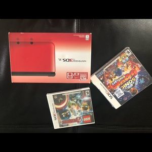 Nintendo 3DS XL with Marvel Avengers & Sonic Boom